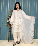 ZF Anaya Lawn 86 D Heavy Cotton Embroidery Work Pakistani Suit