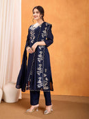 Jiyana O3 Pure Vichitra Silk With Sequence Embroidery Suit