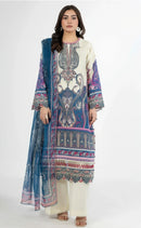 Al Zohaib Az 1587 Pure Cotton Patch Work Pakistani Suit