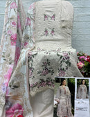 Saniya Trendz 7211 A Cotton Chikankari Embroidered Work Pakistani Suit