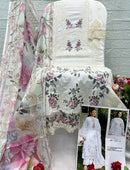 Saniya Trendz 7211 B Cotton Chikankari Embroidered Work Pakistani Suit