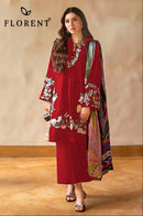 Florent 1048 H Cambric Cotton Heavy Embroidery Work Suit