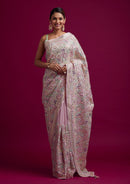 BT 440 B Designer Heavy Vichitra Silk Embroidery Work Saree