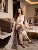 PD 1167 D Heavy Dual Tone Peding Star Georgette Sharara Suit