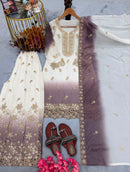 PD 1167 D Heavy Dual Tone Peding Star Georgette Sharara Suit
