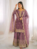 ZSR 3167 E Fendy Silk Embroidery Sequence Work Suit