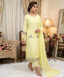 ZF Anaya 139 Heavy Chiffon Front Embroidery Work Pakistani Suit