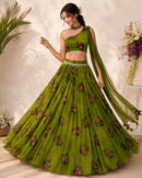 SC 121 Designer Pure Jimmy Organza Silk Lehenga