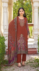 Amrutvela At 233 C Pure Viscous Maslin Digital Printed Pakistani Suit