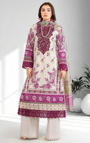 Alzohaib Az 1590 Pure Cotton Patch Work Pakistani Suit
