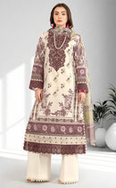 Alzohaib Az 1591 Pure Cotton Patch Work Pakistani Suit