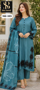 Bin Saeed MD 103 Premium Heavy Quality Rayon Pakistani Suit