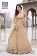 Shivali YG9/00586 Designer Gold Embroidered Wedding Lehenga
