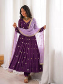 SRK 5313 C Faux Georgette Embroidery Work Anarkali Gown