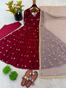 SRK 5313 D Faux Georgette Embroidery Work Anarkali Gown