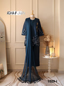 Aghajaan 1029 I Cambric Cotton Embroidery Work Pakistani Suit