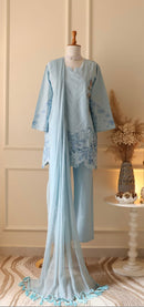 Aghajaan 1029 G Cambric Cotton Embroidery Work Pakistani Suit