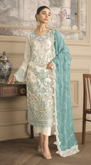 Shree Fabs Sf 5554 D Premium Chiffon Heavy Embroidered Work Pakistani Suit