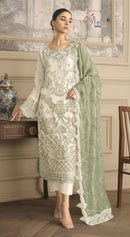 Shree Fabs Sf 5554 Premium Chiffon Heavy Embroidered Work Pakistani Suit