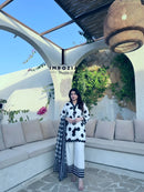 Imrozia Studio 503  Satin Print With  Sequence Work Suit