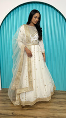 FB L276 Designer Georgette Sequin Zari Work Gown