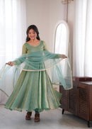 SRK 5355 B Designer Heavy Micro Cotton Anarkali Gown