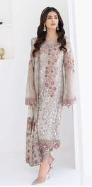 Serine 129 Premium Fox Georgette Embroidered Work Suit