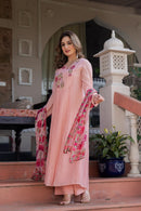 Diva 166 B Premium Mal Chanderi  Embroidery Work Anarkali Gown