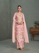 Ads 751 Premium Designer Chinon Embroidered Work Suit