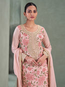 Ads 751 Premium Designer Chinon Embroidered Work Suit