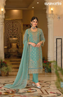 Anaya 2483 Designer Soft Organza Emboidery Work Suit