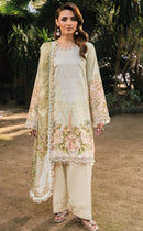 Alzohaib Az 1589 Pure Cotton Patch Work Pakistani Suit