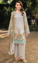 Alzohaib Az 1607 Pure Cotton Patch Work Pakistani Suit
