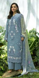 Elaf 5420 D Pure Camric Cotton Embroidery Work Suit