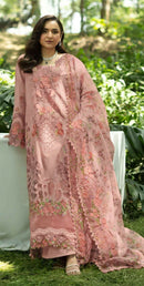 Elaf 5420 B Pure Camric Cotton Embroidery Work Suit