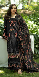 Elaf 5420 F Pure Camric Cotton Embroidery Work Suit