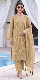 Motifz 5444 B Designer Organza Embroidery Work Pakistani Suit
