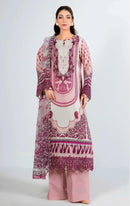 Alzohaib Az 1594 Pure Cotton Patch Work Pakistani Suit