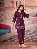 Diva 174 E Multi Embroidery Thread Work Co Ord Set