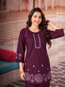 Diva 174 E Multi Embroidery Thread Work Co Ord Set
