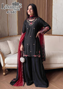 Laxuria Trendz 1683 A Premium Reyon Satin Maslin Suit