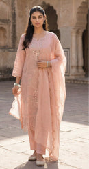 Fepic Rosemeen 6686 A Designer Satin Organza Dull Santoon Suit