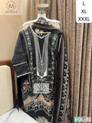 Maria B VOL 85 Black Printed Cotton Stitched Suit