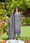 Cosmos Fashion Vol 5 5002 Cotton Heavy Self Embroidery Work Suit