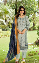 Cosmos Fashion Vol 5 5008 Cotton Heavy Self Embroidery Work Suit