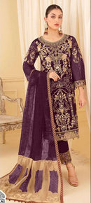 Ramsha 10125 B Georgette Heavy Embroidered Work  Suit