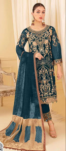 Ramsha 10125 C Georgette Heavy Embroidered Work  Suit