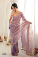 Rhea S5351 Designer Woven Butti Embroidery Work Saree