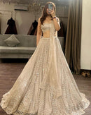 HC 697 Premium Designer Heavy Organza Silk Lehenga