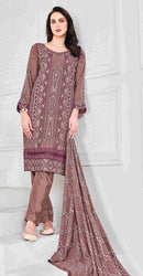 Sf 181 Fox Georgette Embroidery Sequence Work Suit